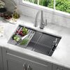 30&rdquo; Granite Composite Workstation Kitchen Sink Undermount Single Bowl with WorkFlow&trade; Ledge and Accessories in Dark Grey